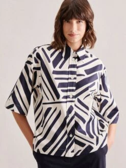 Seidensticker Damen Hemdbluse Schwarze Rose