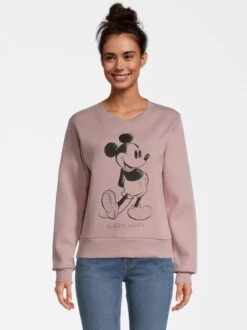 Damen Sweatshirt - Mickey Mouse Always Happy